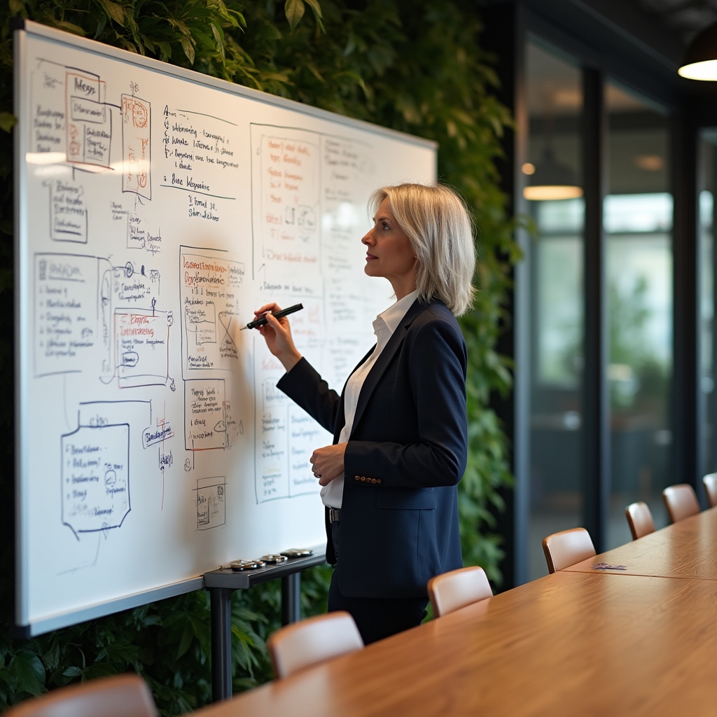 Módszertani tábla, vállalkozói tervezési folyamat vizualizációja